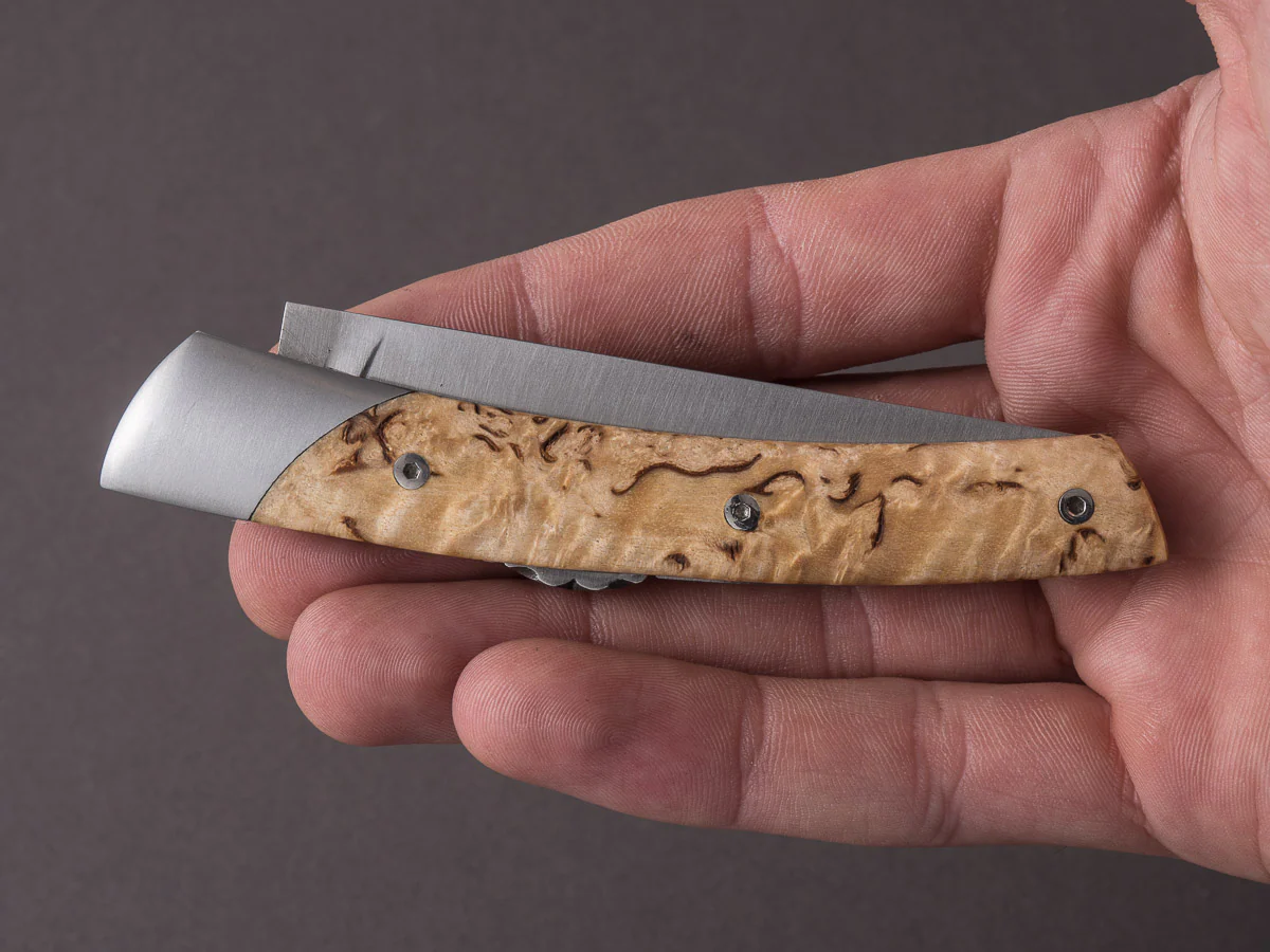 Coutellerie Chambriard - Folding Knife - Le Thiers "Mi-Jo" - Lock Back - 80mm - Birch Handle - Image 6