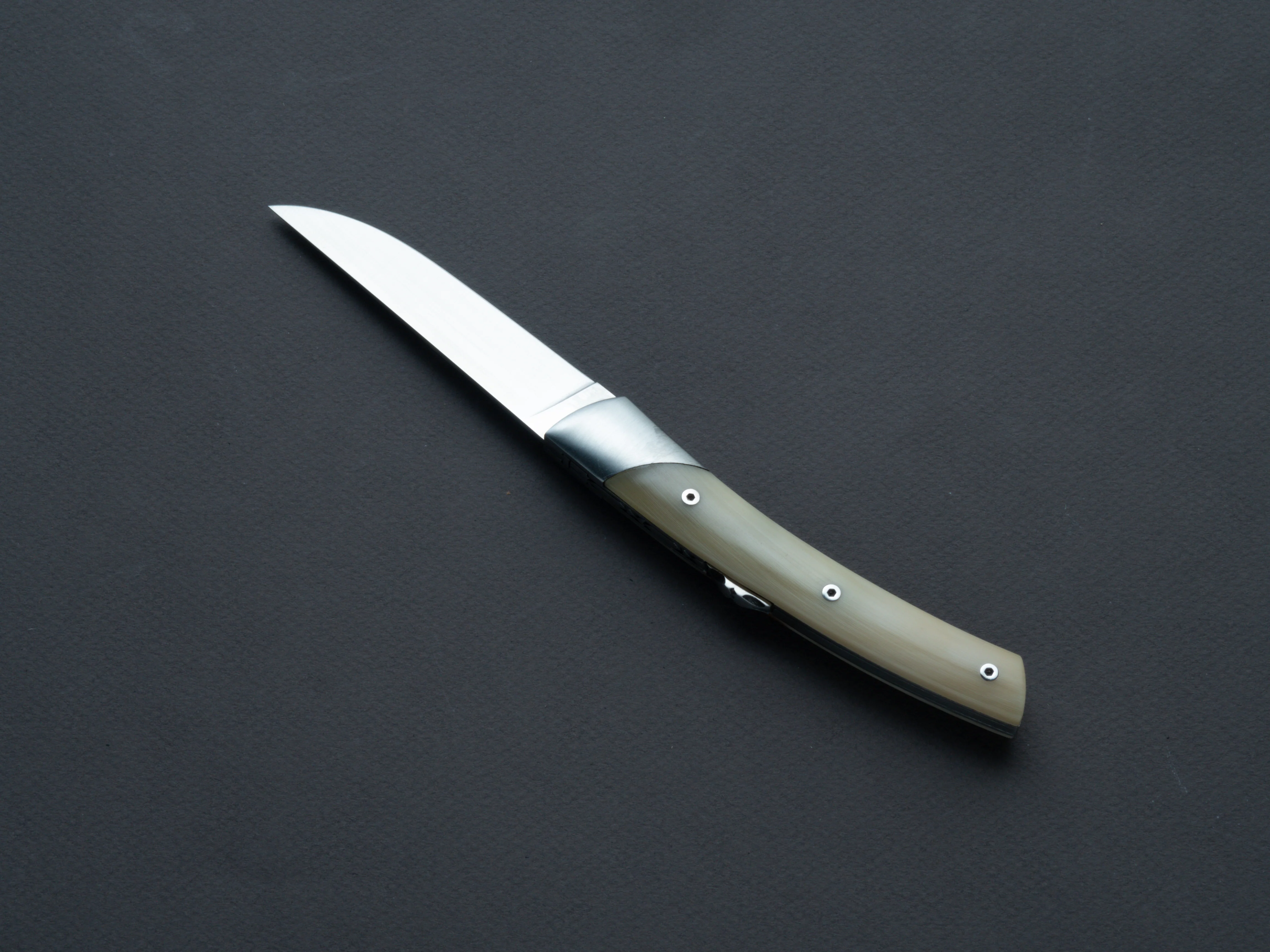 Coutellerie Chambriard - Folding Knife - Le Thiers "Mi-Jo" - Lock Back - 80mm - Cow Horn Handle - Image 2