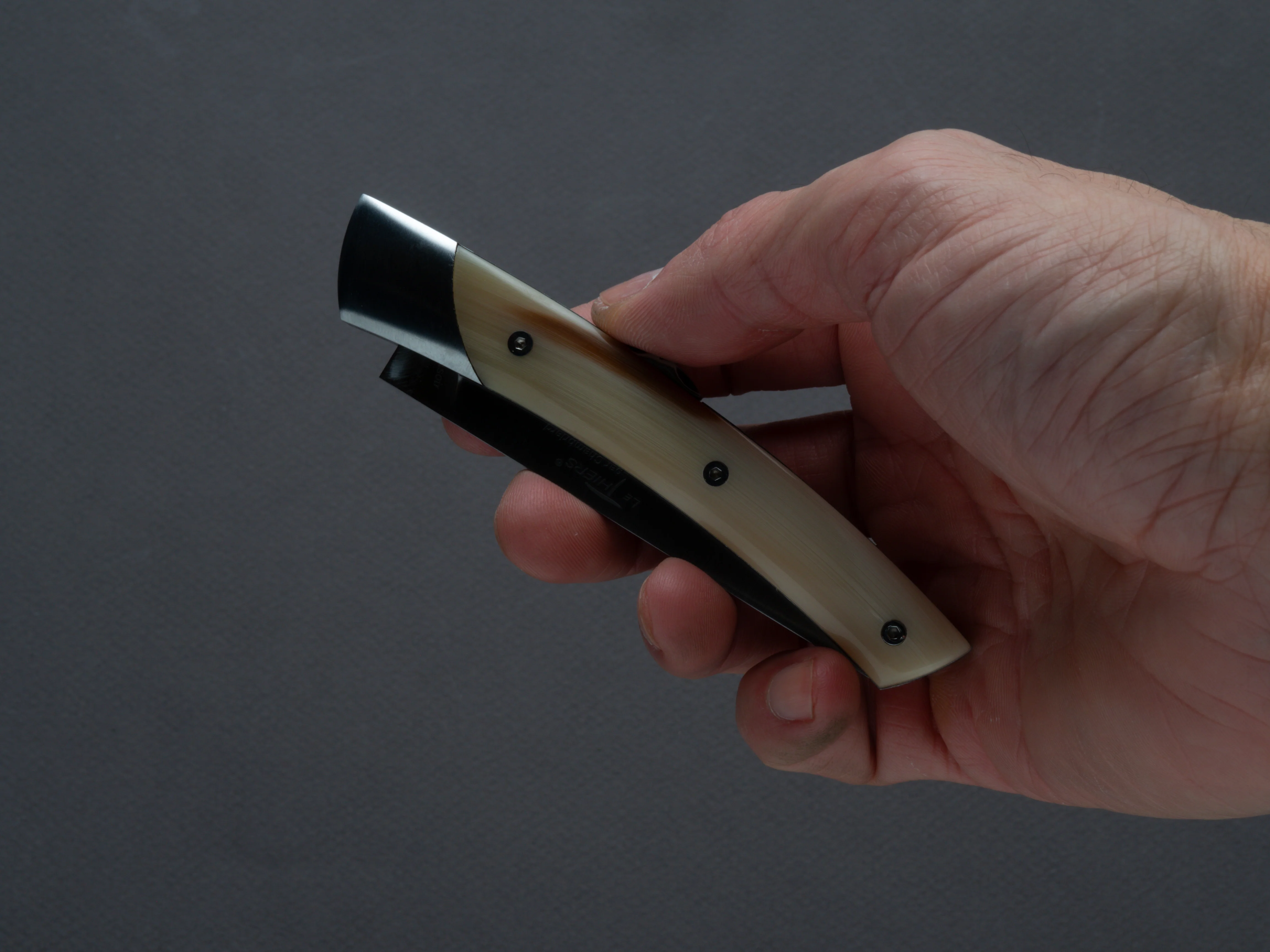 Coutellerie Chambriard - Folding Knife - Le Thiers "Mi-Jo" - Lock Back - 80mm - Cow Horn Handle - Image 5