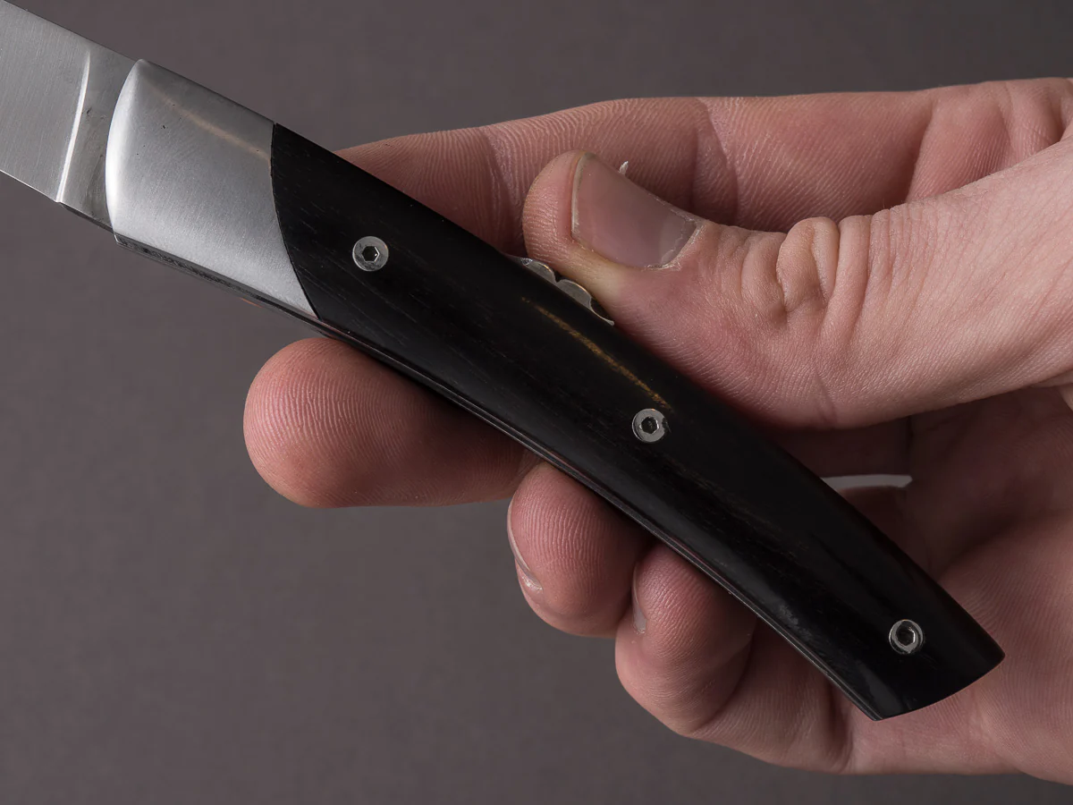 Coutellerie Chambriard - Folding Knife - Le Thiers "Mi-Jo" - Lock Back - 80mm - Ebony Handle - Image 10