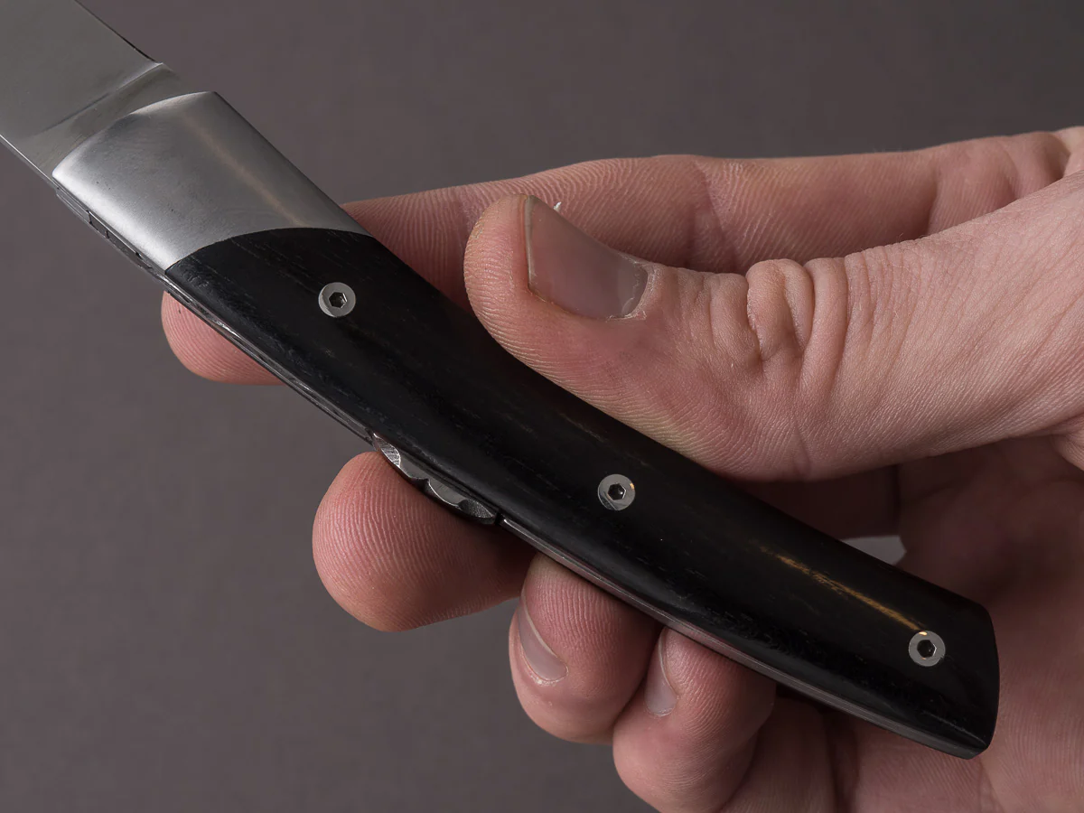 Coutellerie Chambriard - Folding Knife - Le Thiers "Mi-Jo" - Lock Back - 80mm - Ebony Handle - Image 11