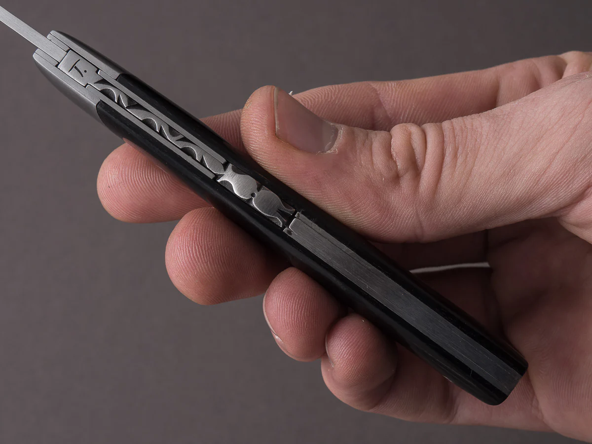 Coutellerie Chambriard - Folding Knife - Le Thiers "Mi-Jo" - Lock Back - 80mm - Ebony Handle - Image 12