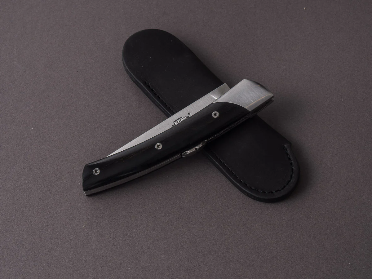 Coutellerie Chambriard - Folding Knife - Le Thiers "Mi-Jo" - Lock Back - 80mm - Ebony Handle - Image 2