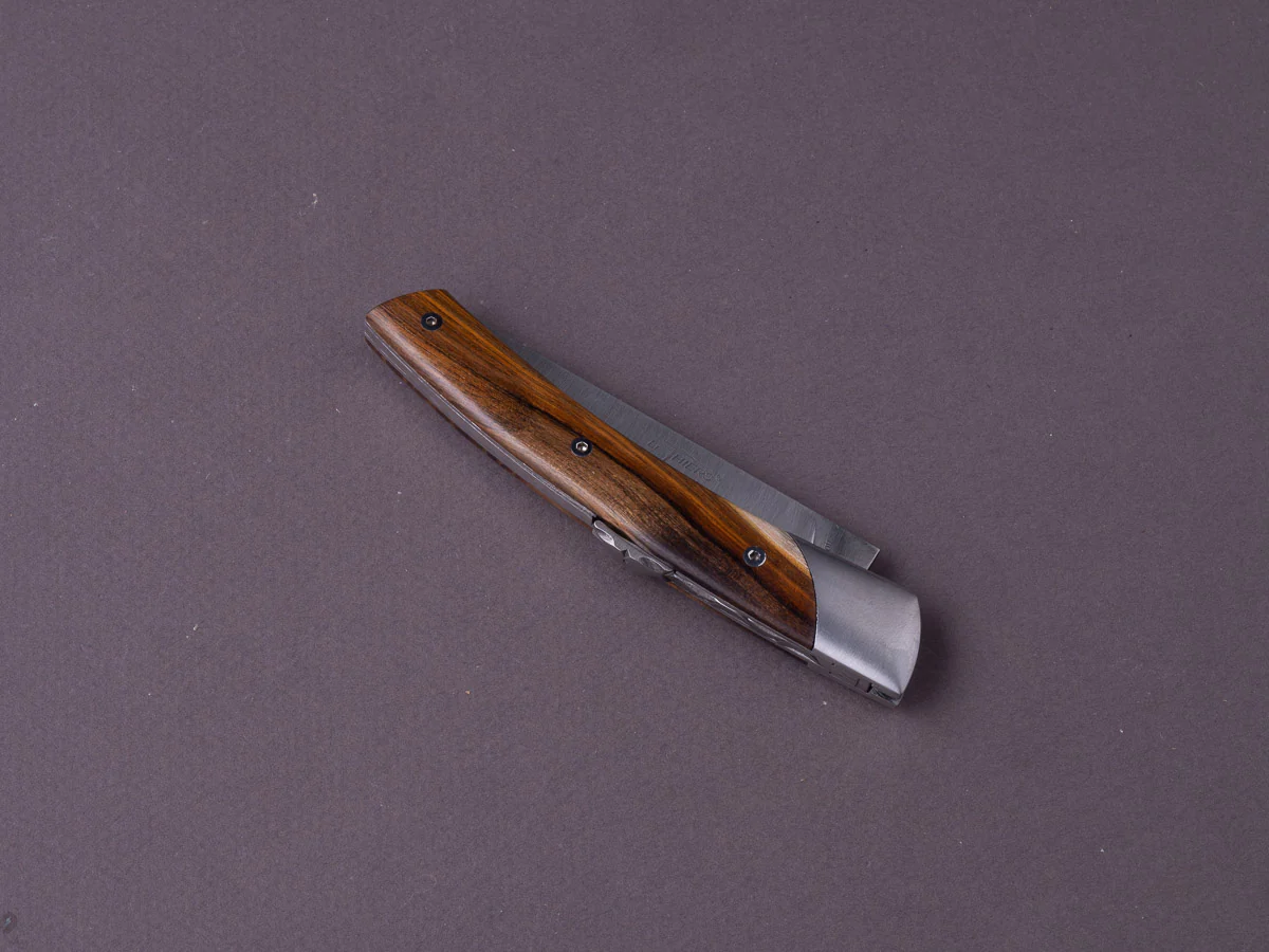 Coutellerie Chambriard - Folding Knife - Le Thiers "Mi-Jo" - Lock Back - 80mm - Pistachio Wood Handle - Image 3