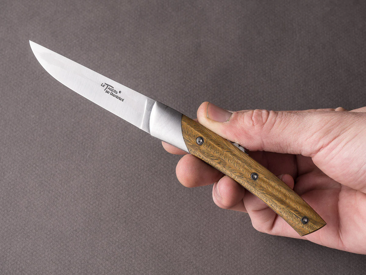 Coutellerie Chambriard - Folding Knife - Le Thiers "Mi-Jo" - Lock Back - 80mm - Palo Santo Handle - Image 8