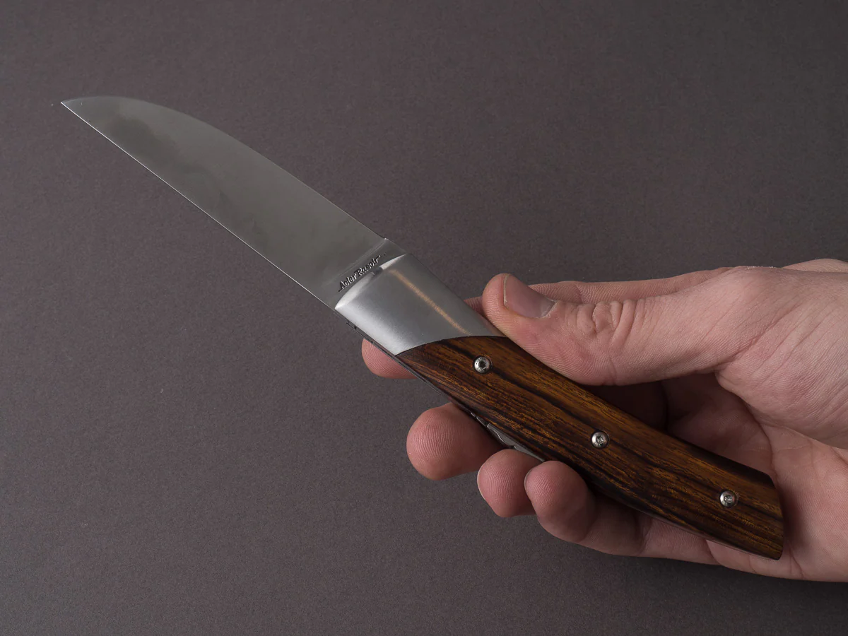 Coutellerie Chambriard - Le Thiers "Trappeur" - Folding Knife - Arizona Desert Ironwood Handle - Button Lock - Image 10