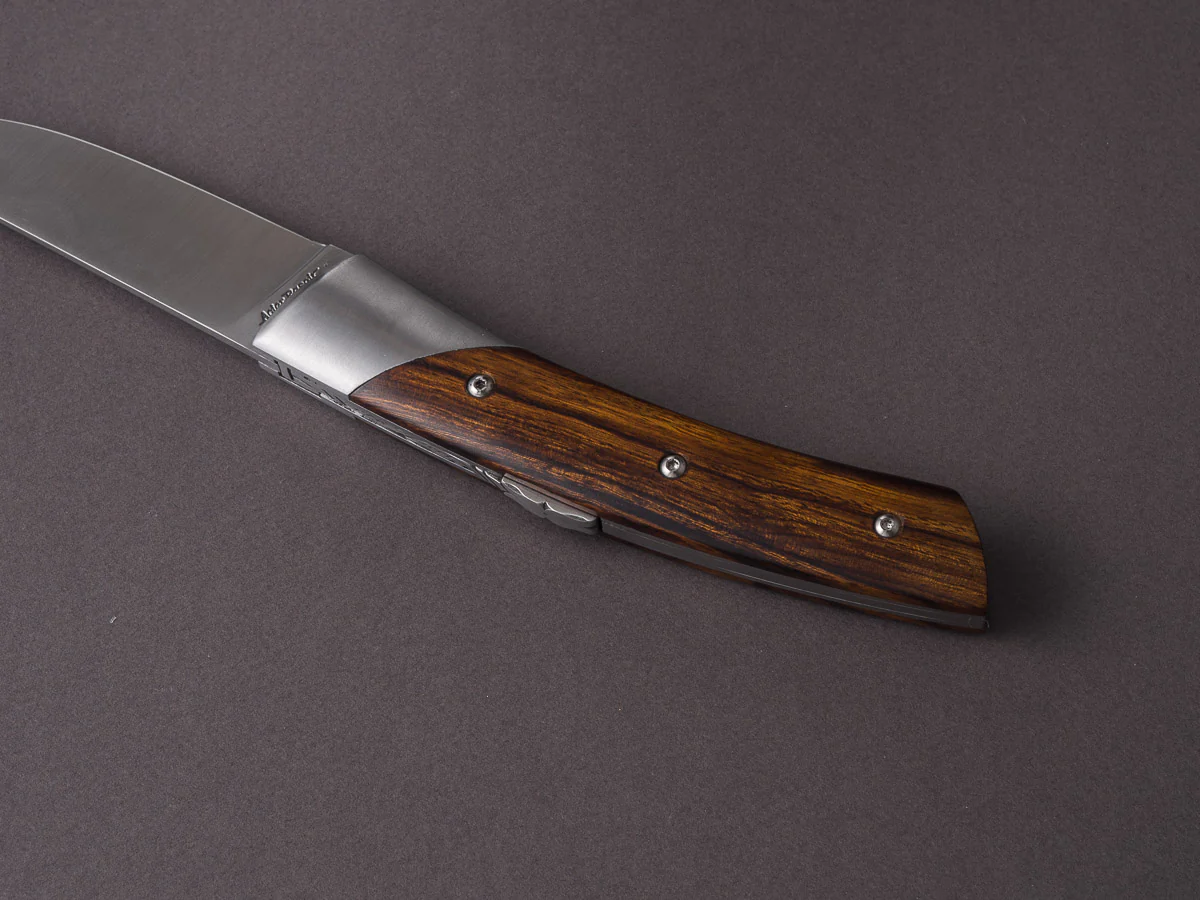 Coutellerie Chambriard - Le Thiers "Trappeur" - Folding Knife - Arizona Desert Ironwood Handle - Button Lock - Image 4