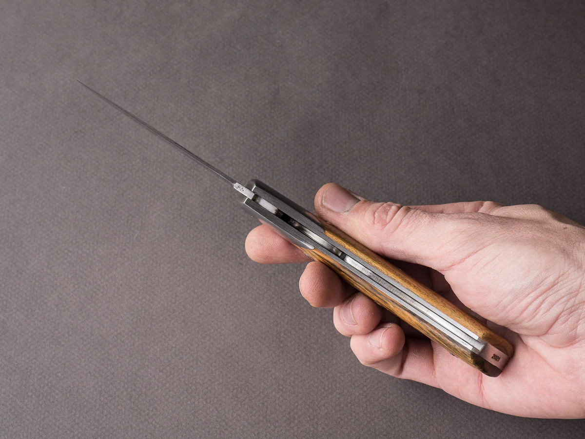 Coutellerie Chambriard - Le Thiers "Trappeur" - Folding Knife - Palo Santo Handle - Button Lock - Image 10