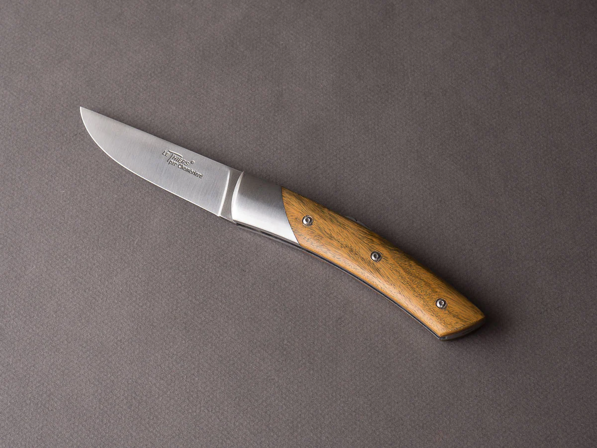Coutellerie Chambriard - Le Thiers "Trappeur" - Folding Knife - Palo Santo Handle - Button Lock - Image 2