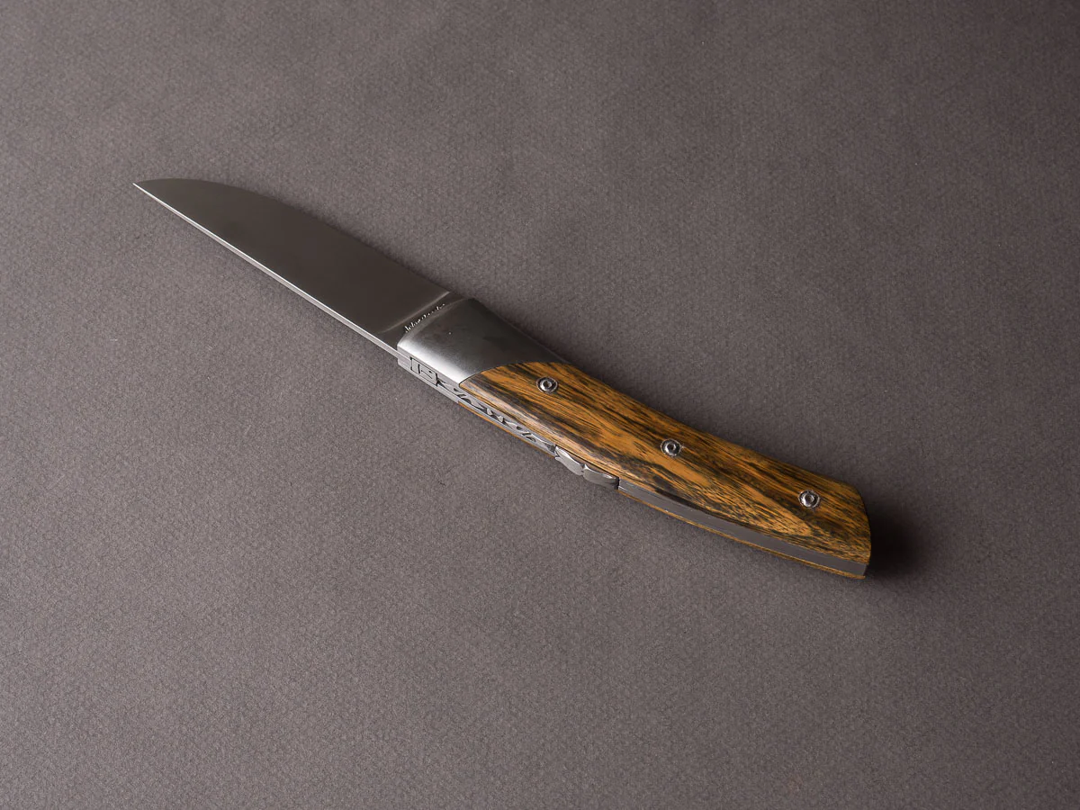 Coutellerie Chambriard - Le Thiers "Trappeur" - Folding Knife - Palo Santo Handle - Button Lock - Image 6