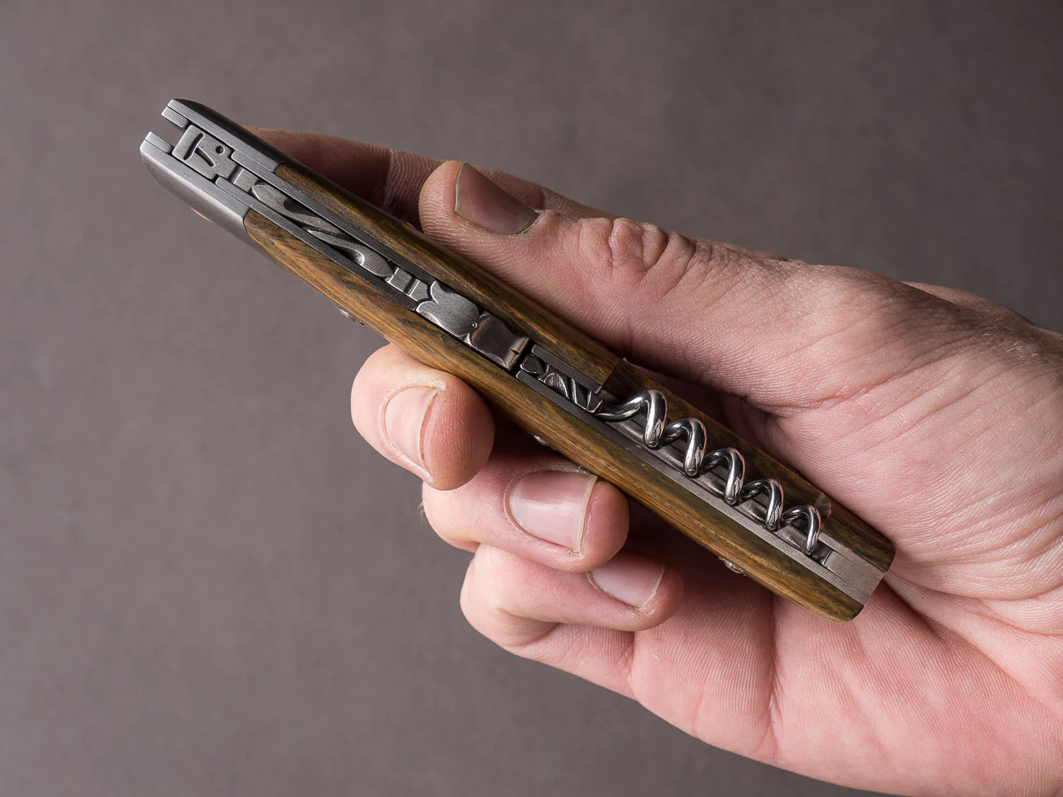 Coutellerie Chambriard - Le Thiers "Trappeur Grand Cru" - Folding Knife - Palo Santo Handle - Button Lock - Image 3