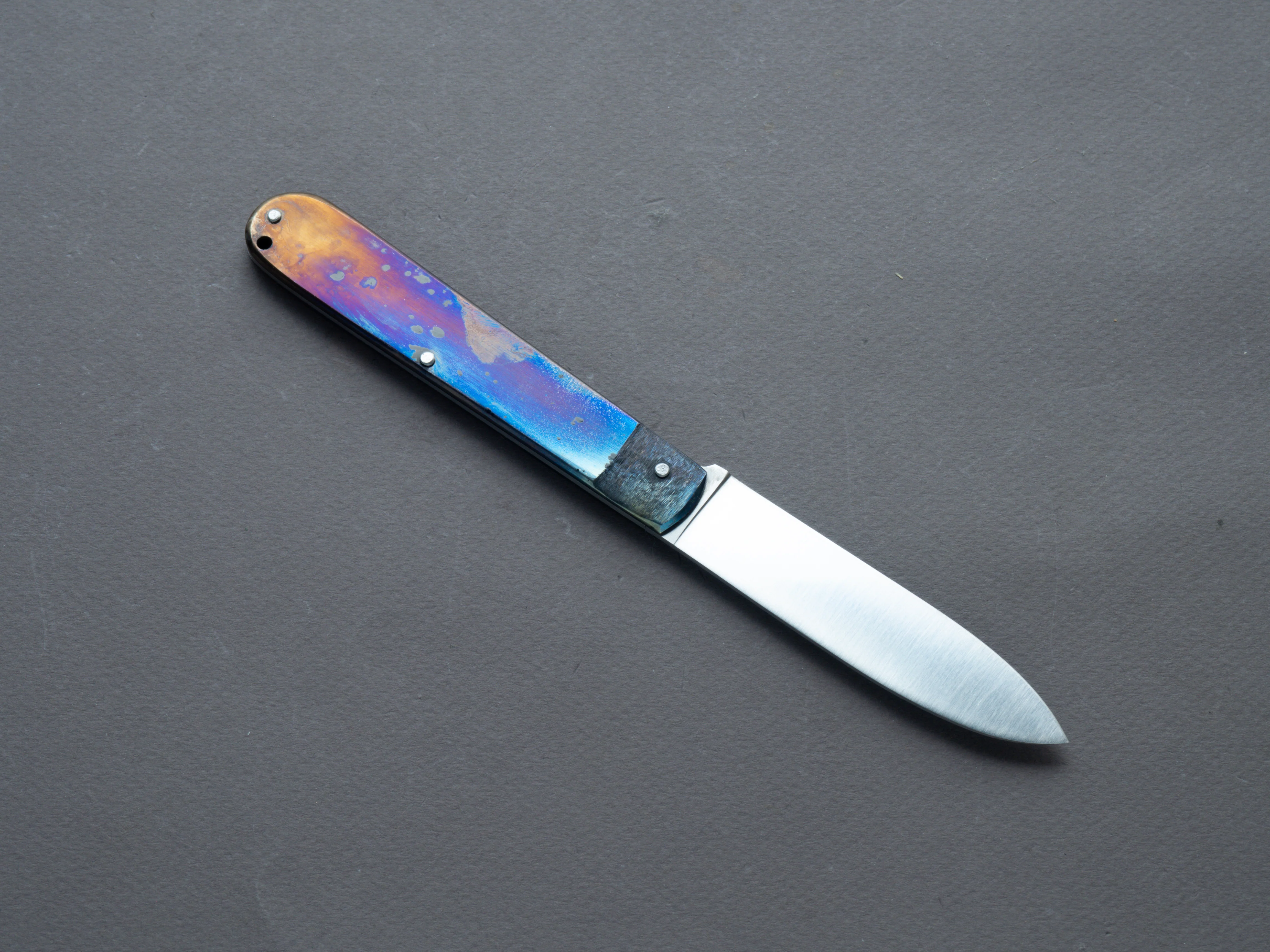 Coutellerie Maria - Folding Knife - Canif - 14C28N - 85mm - Colored & Textured Handle - Image 2