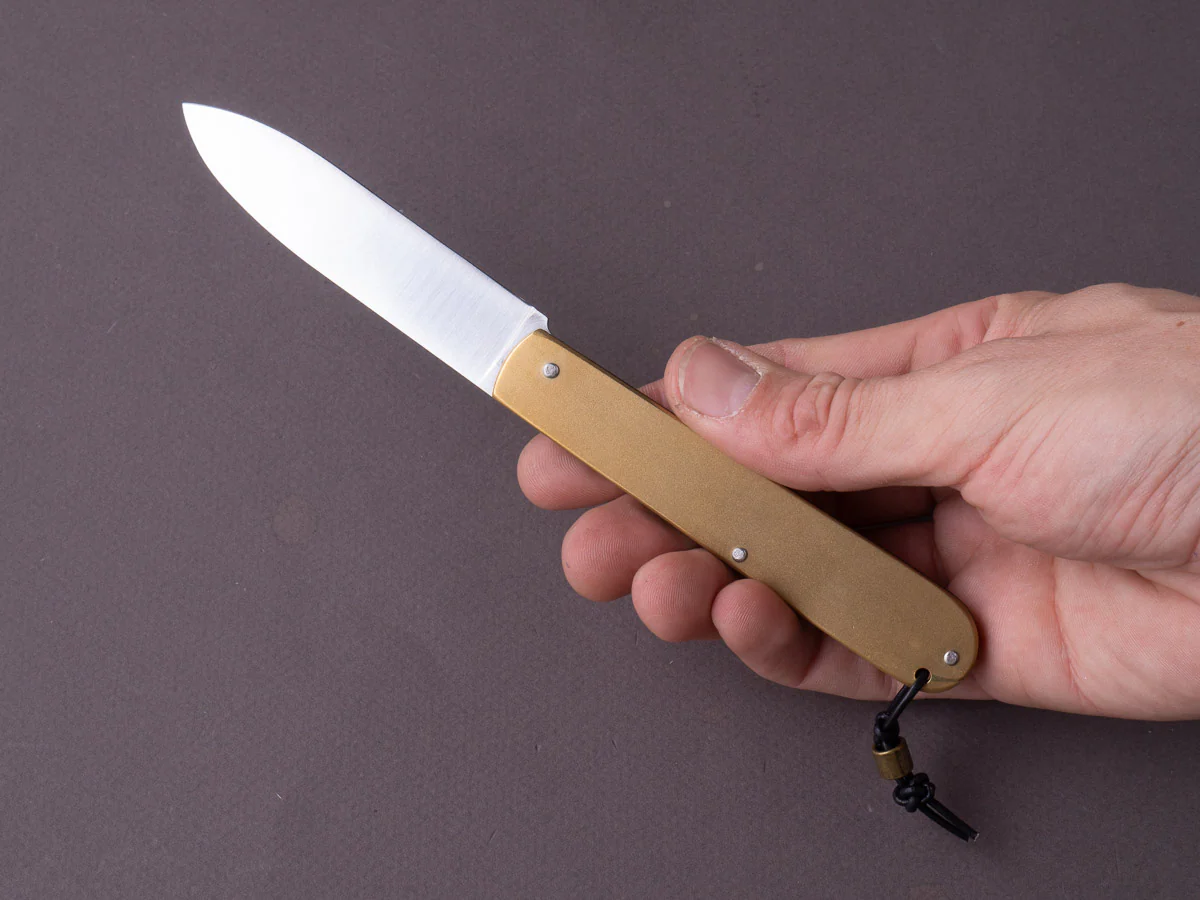 Coutellerie Maria - Folding Knife - Canif - XC75 - 85mm - Brass Handle - Image 6