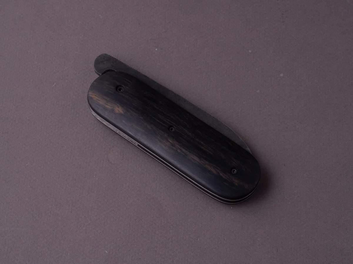 Coutellerie Maria - Folding Knife - BigDog - XC75 - Forced Patina - 80mm - Ebony Handle - Image 3