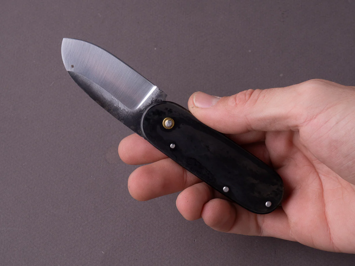 Coutellerie Maria - Folding Knife - French Bulldog - XC75 Carbon - 55mm - Patinated Handle - Image 6