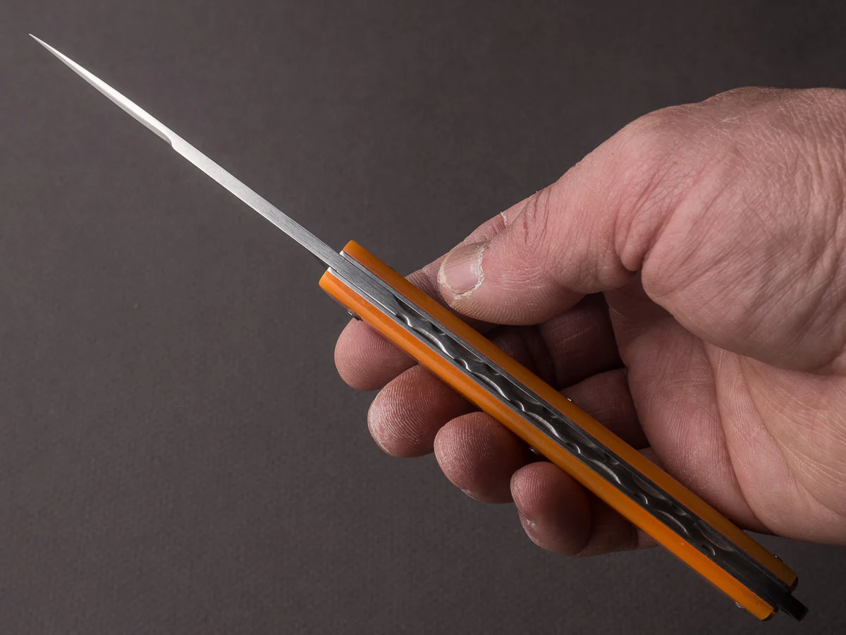 D. Ponson - FOLDING - Le Chignore  - Slip Joint - 19C27 - 80mm - Orange G10 - Image 5