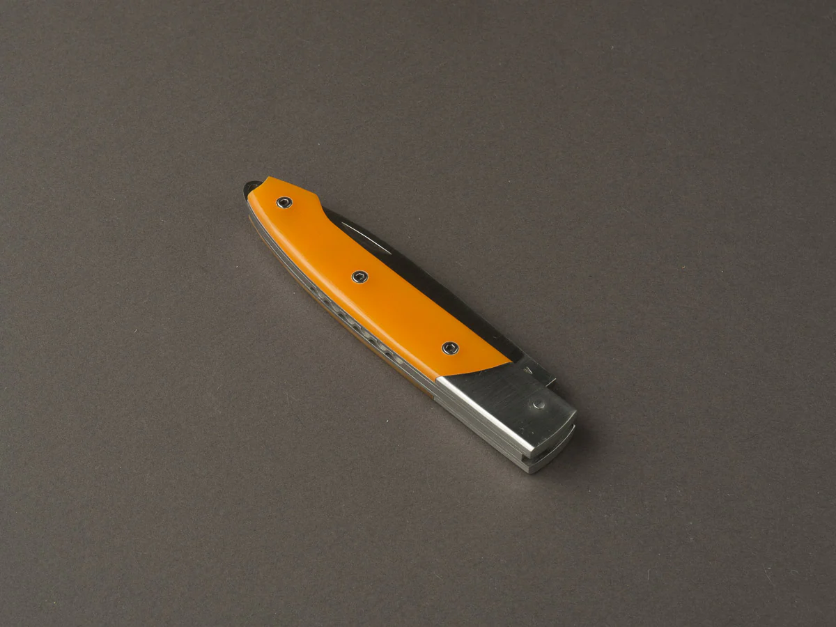 D. Ponson - Bitorsd - Folding Knife - Orange G10 w/ Metal Bolster - Image 3