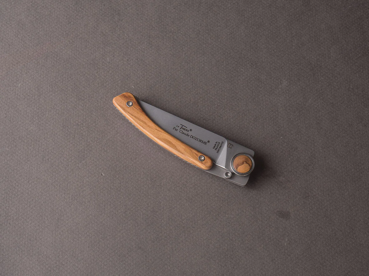 Dozorme - Folding Knife - Thiers Liner Lock - Olive - Image 6