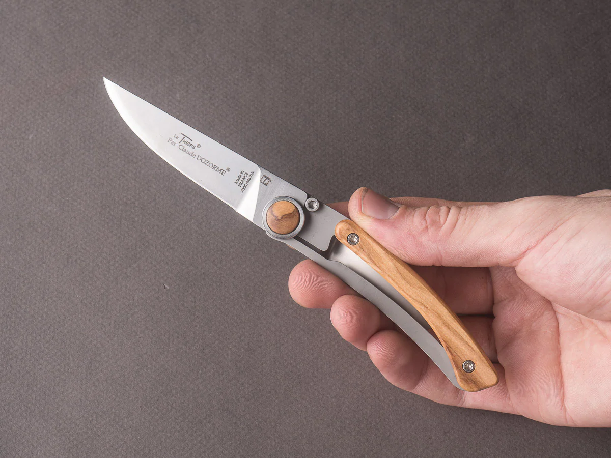 Dozorme - Folding Knife - Thiers Liner Lock - Olive - Image 8
