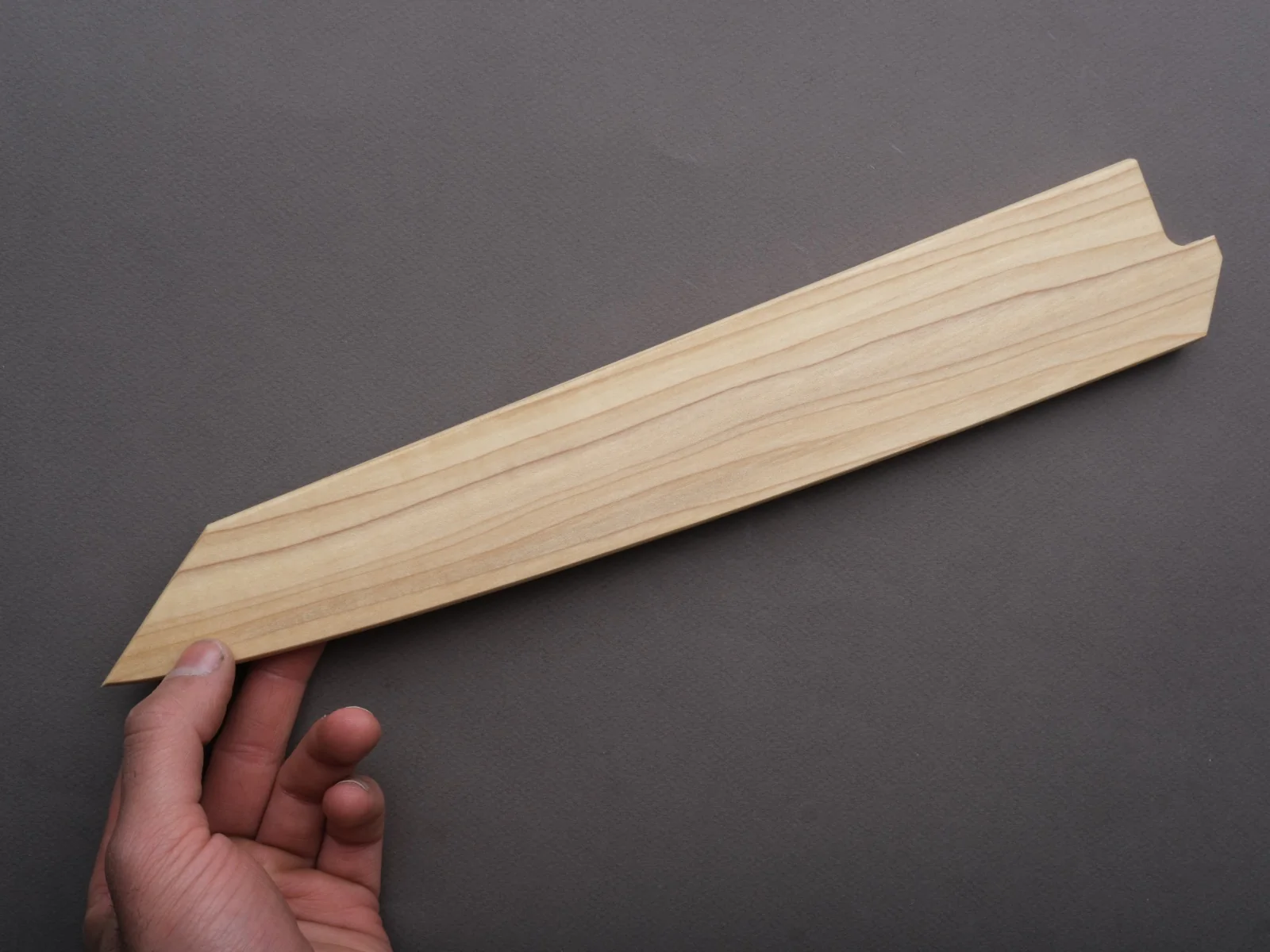Edro Saya - Poplar - 300mm - Kiritsuke Sujihiki - 4.5mm - Image 3