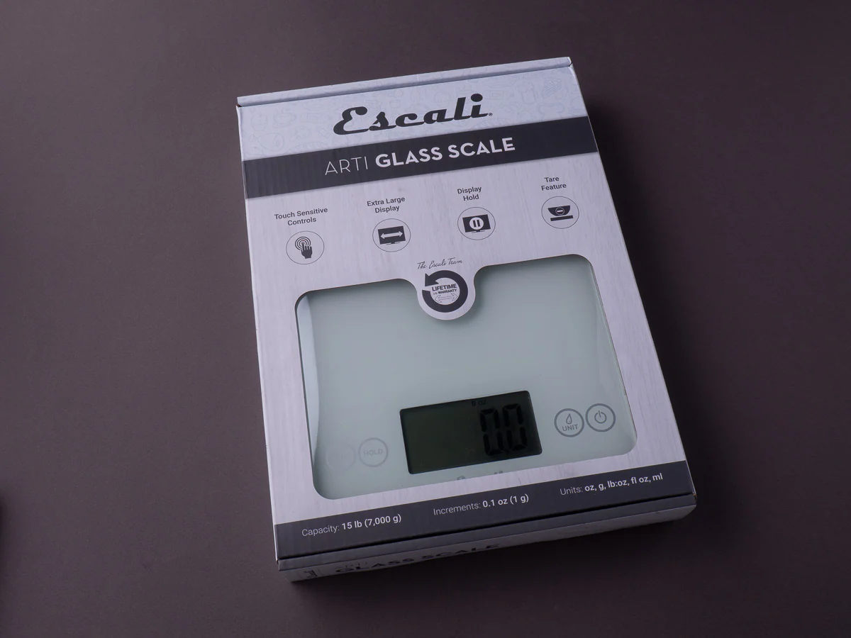 Escali - Arti Digital Glass Scale - Frost White (15Lbs)
