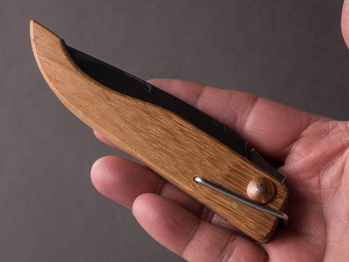 Farol - Folding Knife - Encan - 120mm - Oak - Image 11