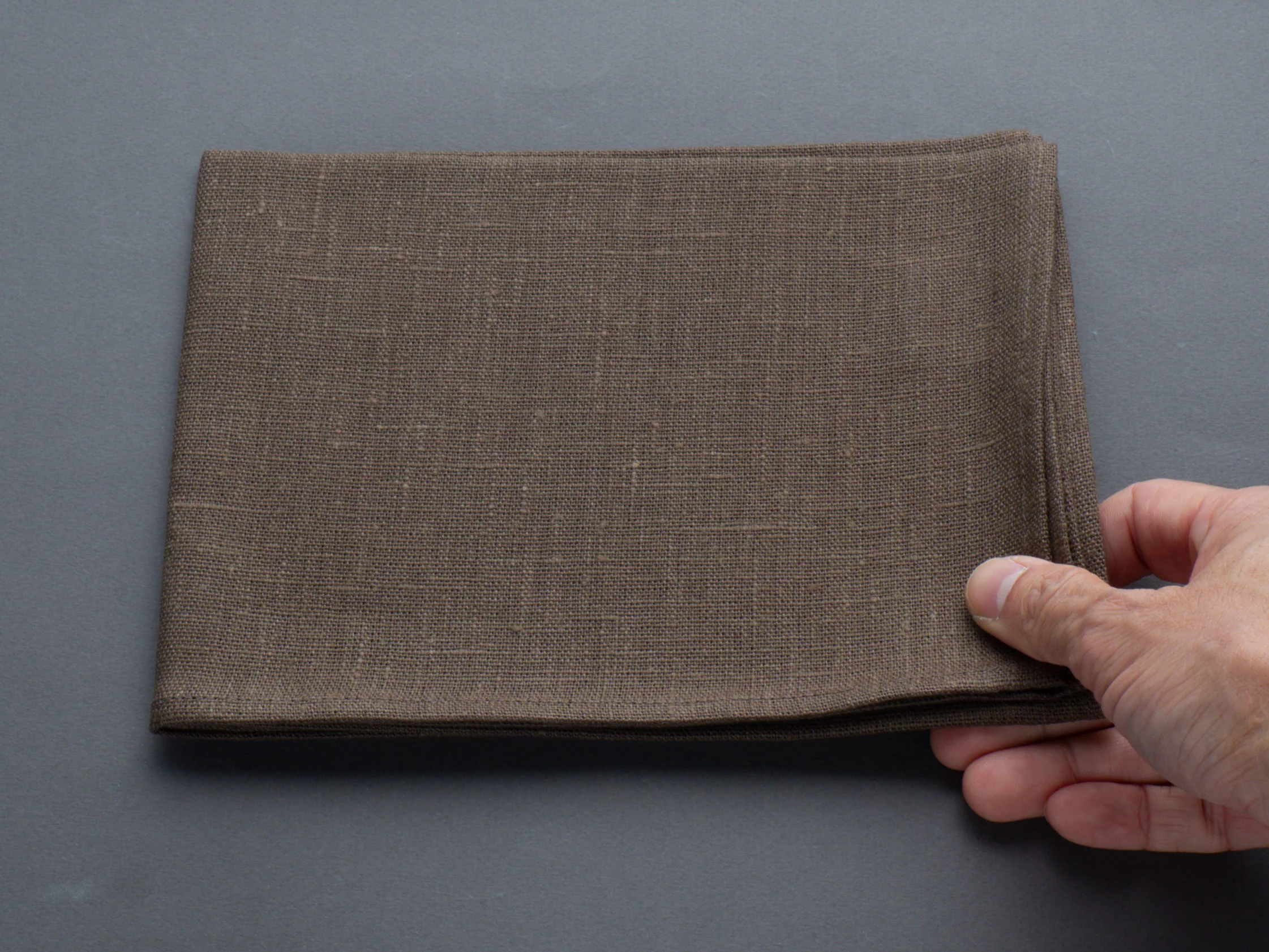 Fog Linen - Linen Kitchen Cloth - Brown - Image 3