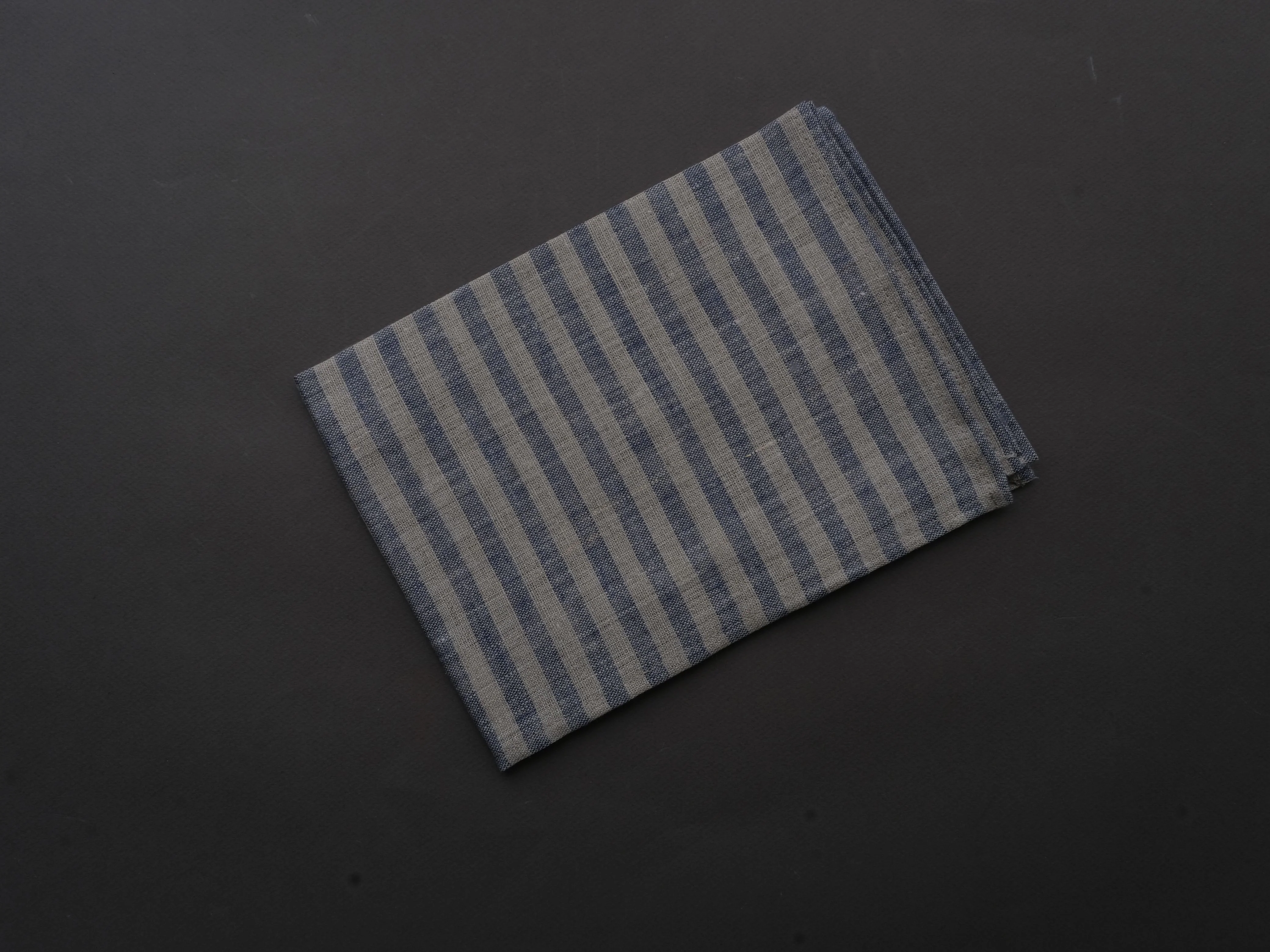 Fog Linen - Linen Kitchen Cloth - "Jack" Blue and Natural Stripe