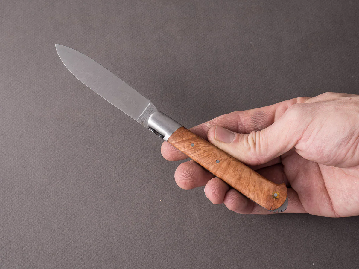 Fontenille-Pataud - 5 Coqs - 80mm Folding - Lever Lock - Briar Wood - Image 2