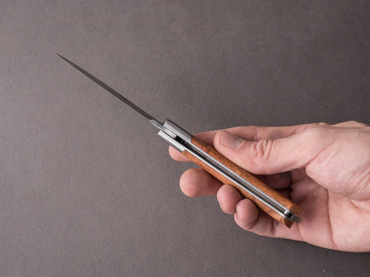 Fontenille-Pataud - 5 Coqs - 80mm Folding - Lever Lock - Briar Wood - Image 4