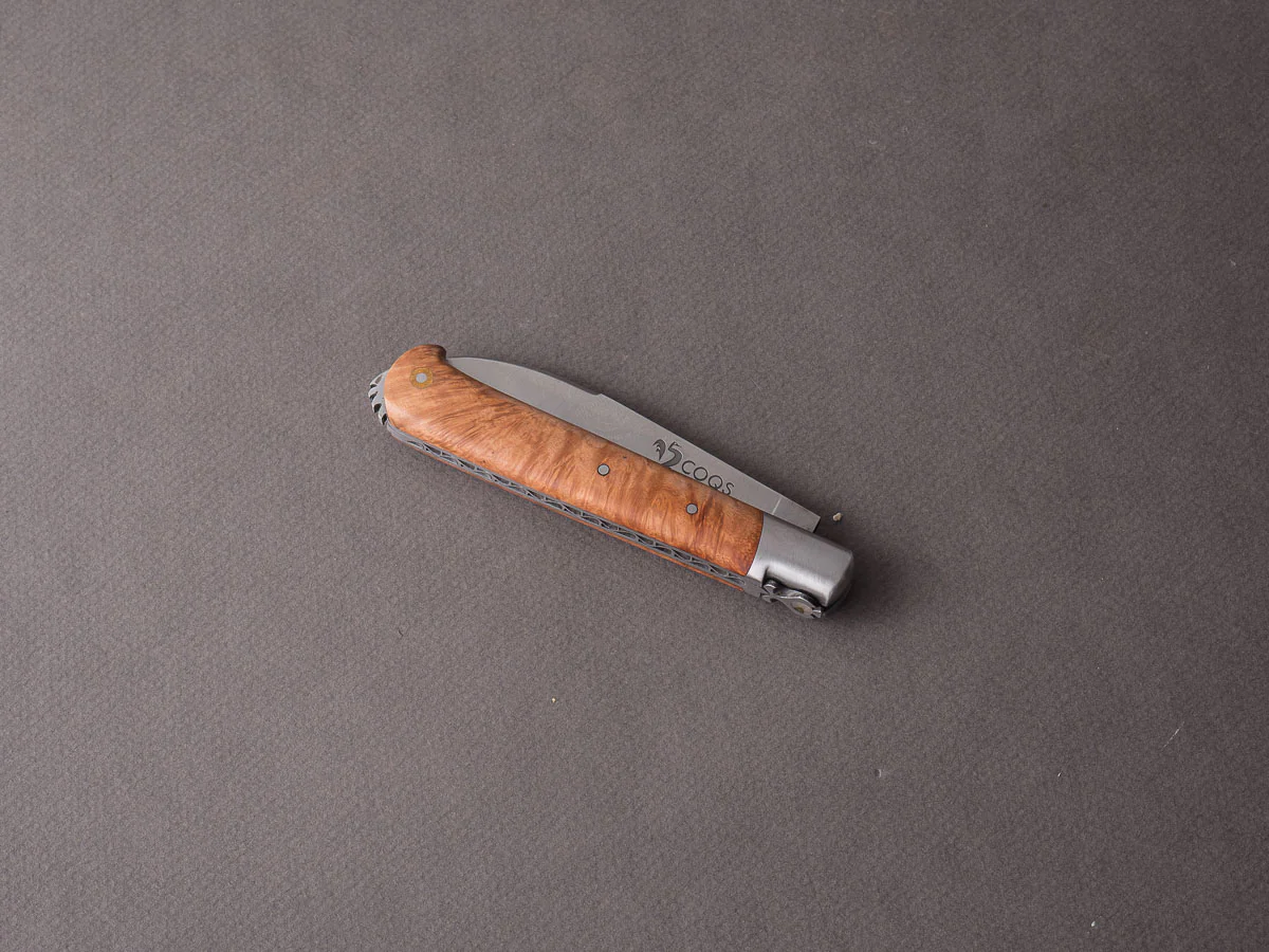 Fontenille-Pataud - 5 Coqs - 80mm Folding - Lever Lock - Briar Wood - Image 6