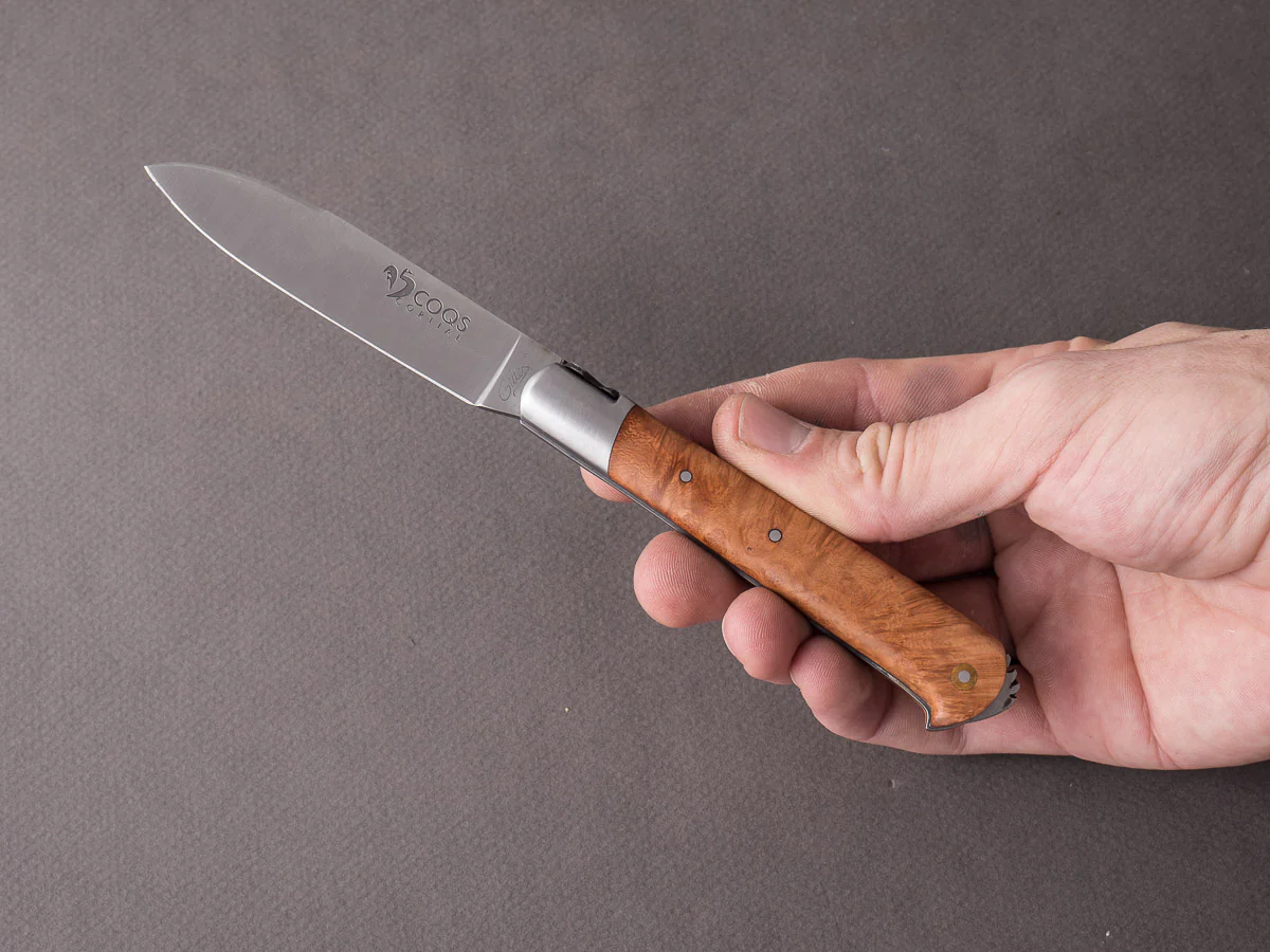 Fontenille-Pataud - 5 Coqs - 80mm Folding - Lever Lock - Briar Wood - Image 9