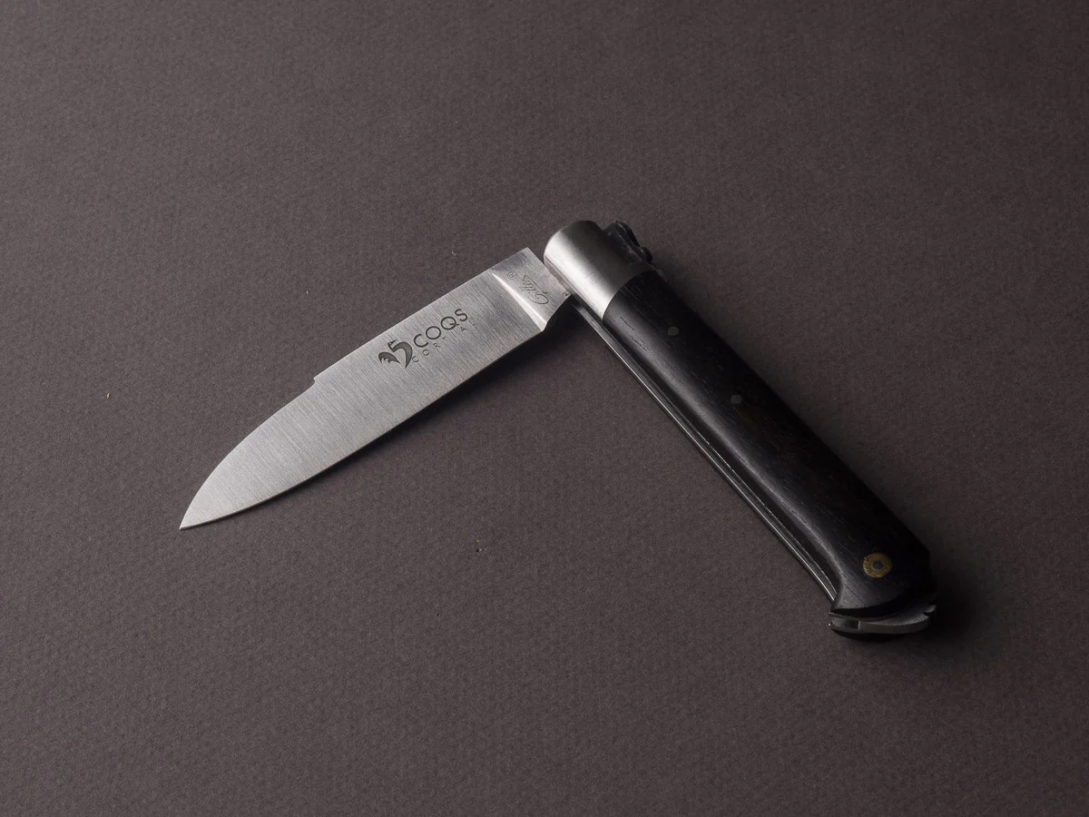 Fontenille-Pataud - 5 Coqs - 80mm Folding - Lever Lock - Ebony Handle