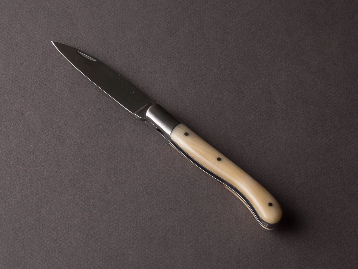 Fontenille-Pataud - Aurillac Shepard's - 110mm Folding Knife - Spring System - Blonde Cow Horn Handle