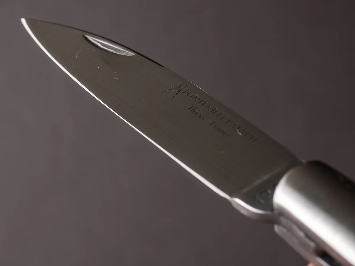Fontenille-Pataud - Aurillac Shepard's - 110mm Folding Knife - Spring System - Blonde Cow Horn Handle - Image 8