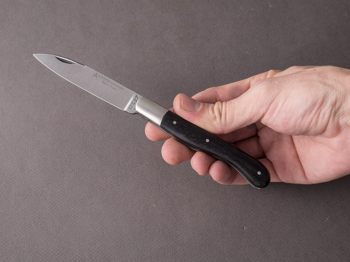 Fontenille-Pataud - Aurillac Shepard's - 110mm Folding Knife - Spring System - Ebony - Image 9