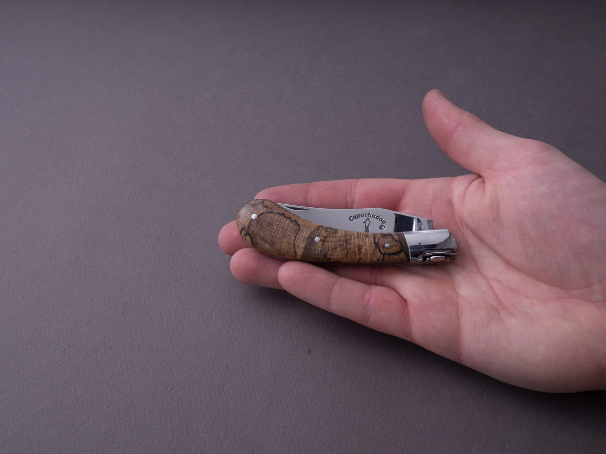 Fontenille-Pataud - Folding Knife - Capuchadou - 100mm - Stabilized Beechwood Handle - Image 7