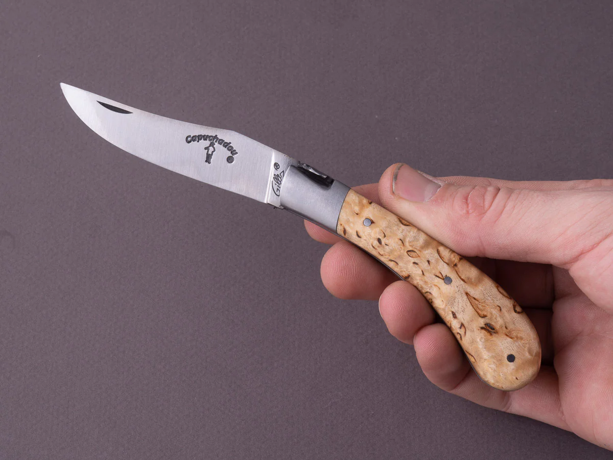 Fontenille-Pataud - Capuchadou - 100mm Folding - Spring System - Stabilized Birch Handle - Image 5