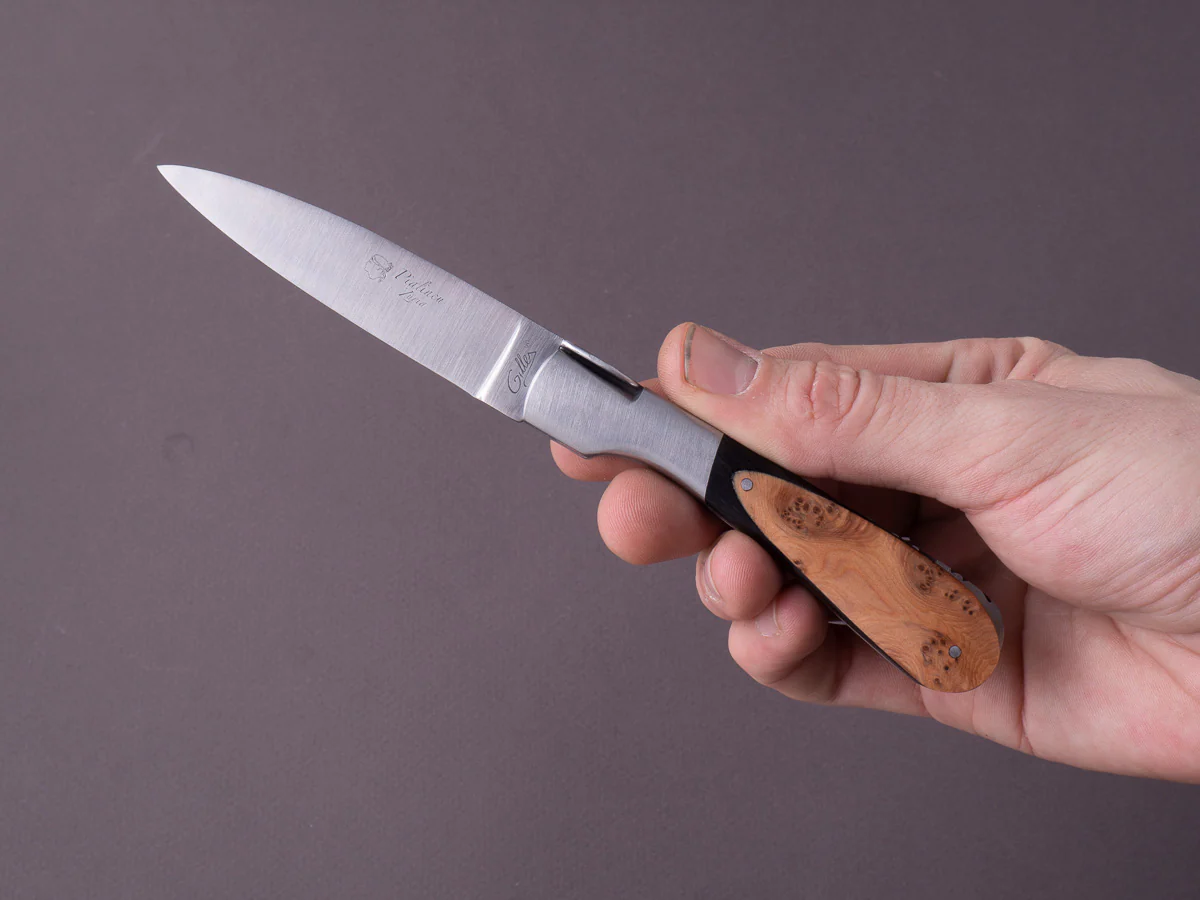 Fontenille-Pataud - Corsican Pialincu - 110mm Folding - Spring System -Ebony & Juniper Handle - Image 5