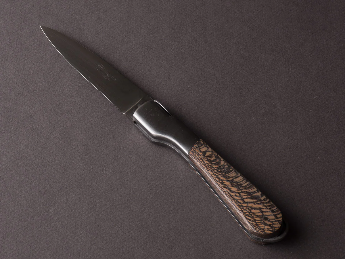 Fontenille-Pataud - Corsican Sperone - 120mm Folding - Lever Lock - Stabilized Black Plane Tree