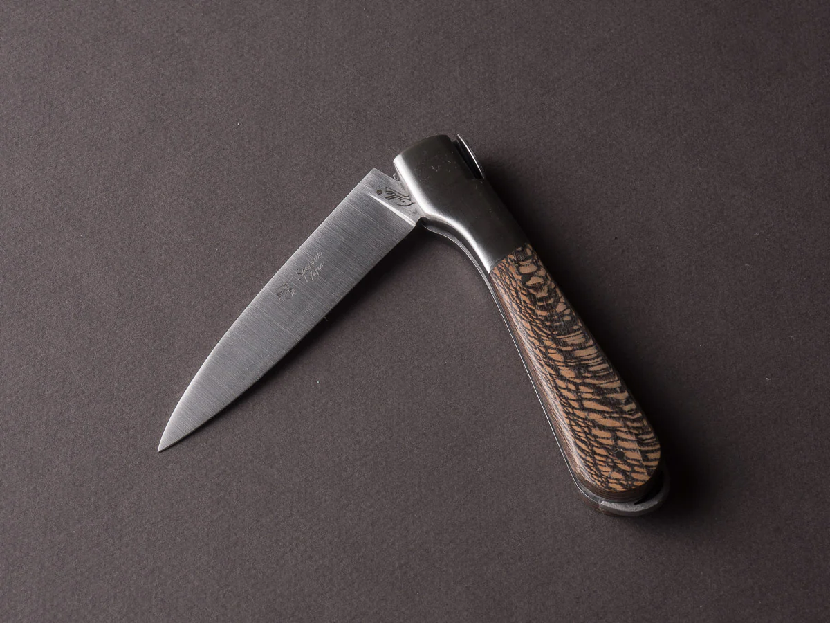 Fontenille-Pataud - Corsican Sperone - 120mm Folding - Lever Lock - Stabilized Black Plane Tree - Image 10