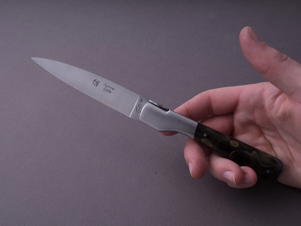 Fontenille-Pataud - Folding Knife - Corsican Sperone - Lock back - 90mm - Brass-in-Resin - Image 5