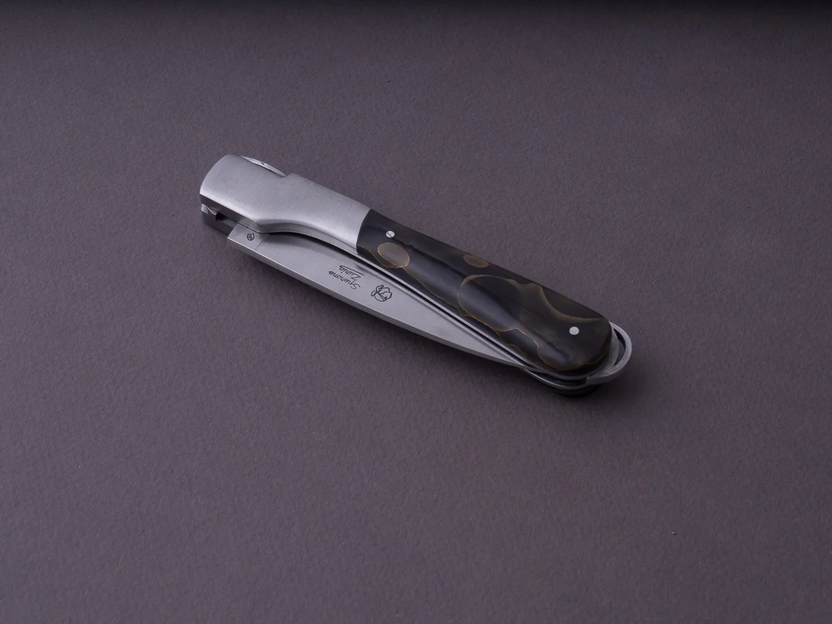 Fontenille-Pataud - Folding Knife - Corsican Sperone - Lock back - 90mm - Brass-in-Resin - Image 7