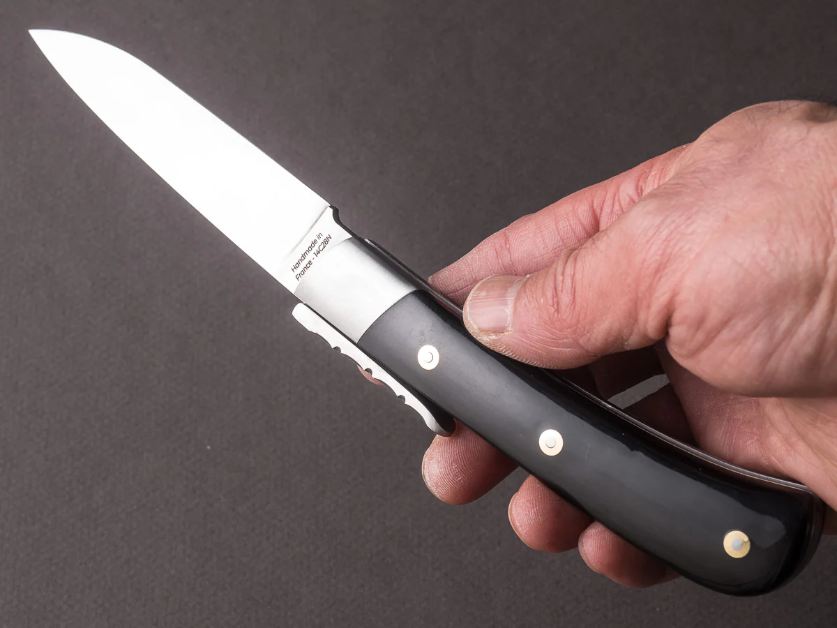 Fontenille-Pataud - Folding Knife - Corsican L'Anto - Buffalo Horn - Lever Lock - 120mm - Image 5