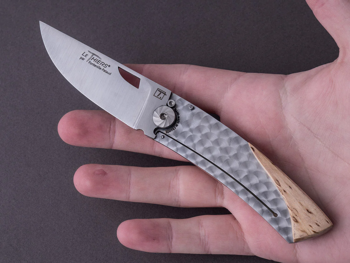 Fontenille-Pataud - Folding Knife - Corteau Le Thiers - Birchwood - Liner Lock - 105mm - Image 6