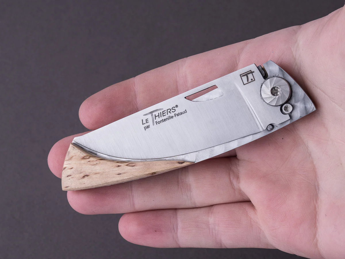 Fontenille-Pataud - Folding Knife - Corteau Le Thiers - Birchwood - Liner Lock - 105mm - Image 8