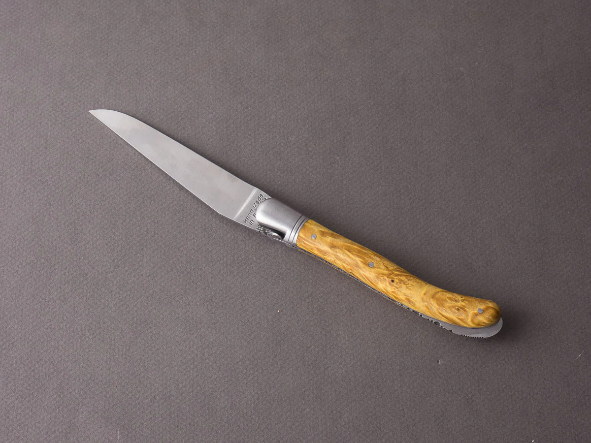 Fontenille-Pataud - Folding Knife - Laguiole Nature - Golden Maple Burl - Lock Back - 120mm - Image 7
