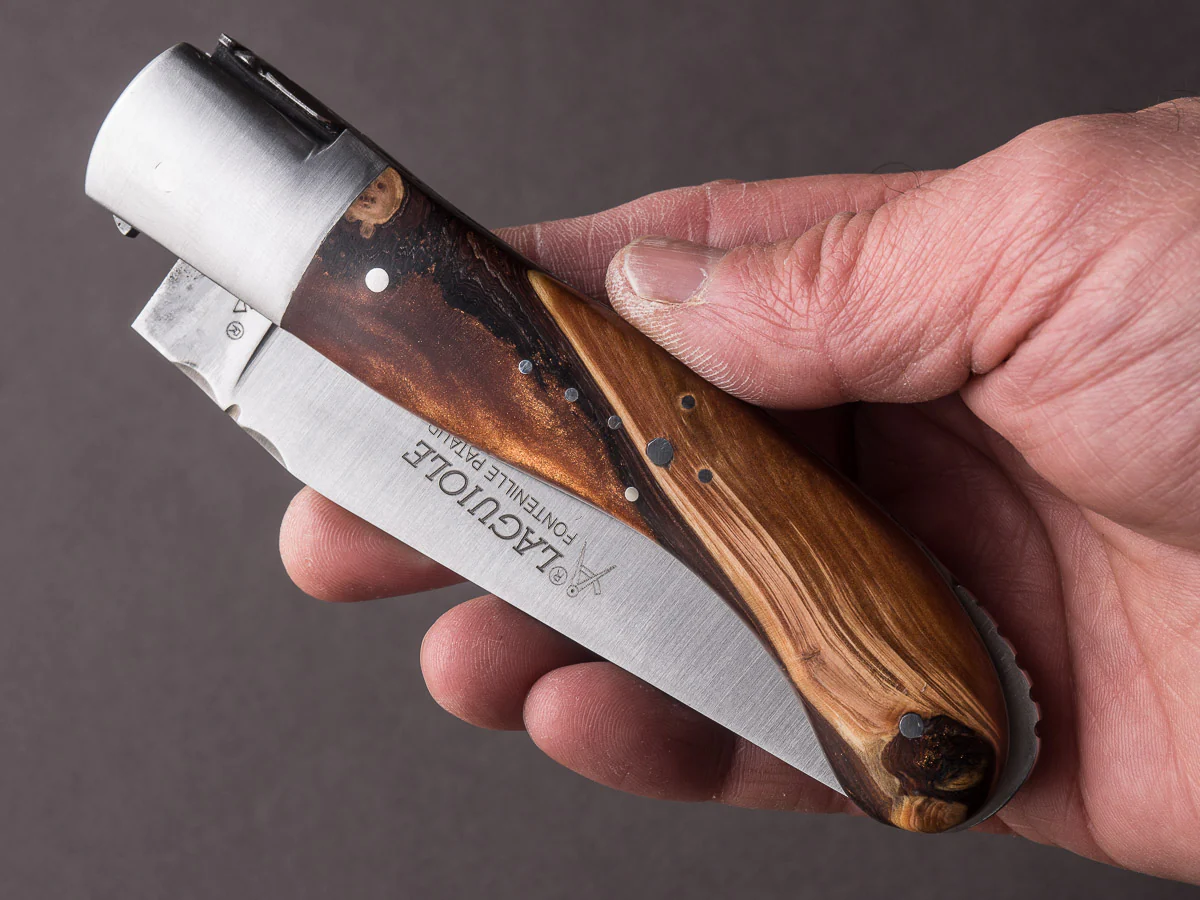 Fontenille-Pataud - Folding Knife - Laguiole Sport - Hybrid Juniper - Lock Back - 130mm - Image 5