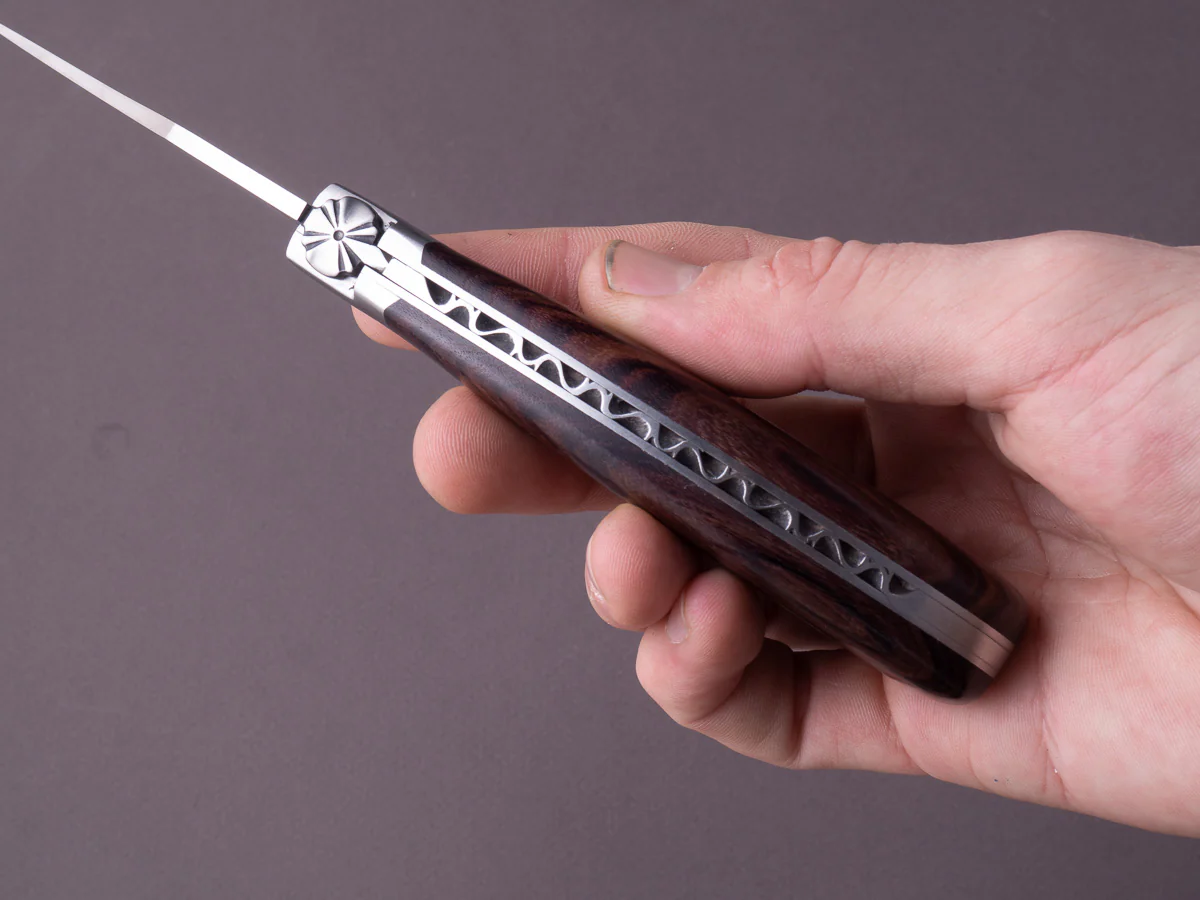 Fontenille-Pataud - Folding Knife - Le Capuchadou - Spring Lock - 120mm - Violette Wood Handle - Image 6