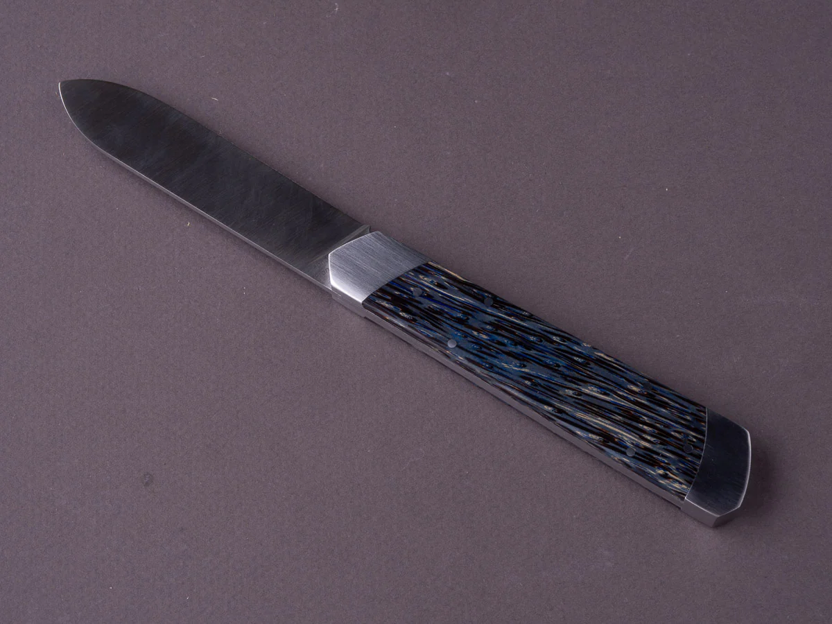 Fontenille Pataud - Folding Knife - Le Pradel - 14C28N - 90mm - Blue Palm Tree Handle - Image 4